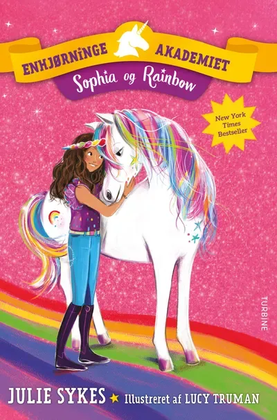 Omslag til Enhjørningeakademiet – Sophia og Rainbow
